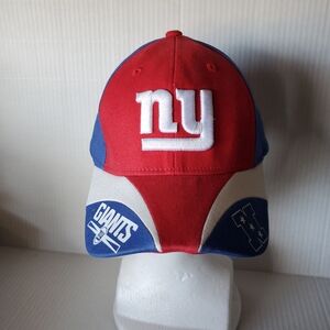 New York Giants NY NFL  Team Apparel Men's One Size Red White Blue Ballcap